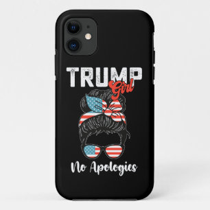 Trump Girl No Apologies Presidential Election iPhone 11 Case