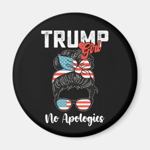 Trump Girl No Apologies Presidential Election Magnet