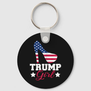 Trump Girl Republican Woman Gop Patriot High Heel Key Ring