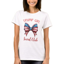 Trump Girl T-Shirt for Women, 2024 Elections