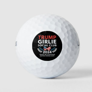 Trump Girlie Coquette Social Club Bow Election  Golf Balls