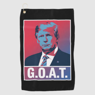 Trump GOAT Election 2024 Republican Vintage Golf Towel