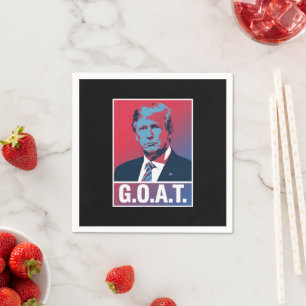 Trump GOAT Election 2024 Republican Vintage Napkin