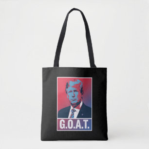 Trump GOAT Election 2024 Republican Vintage Tote Bag
