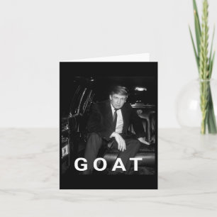 Trump Goat Republican Conservative Gift Trump 2024 Card