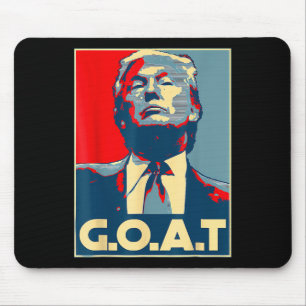 Trump Goat Shirt Republican Conservative Gift Trum Mouse Pad
