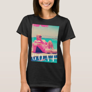 Trump Goat Shirt Summer 2024 Retro Funny Pink Dona