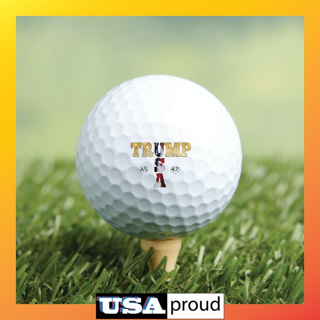 Trump Gold ⛳ Presidential USA 45 47 🏆 Golf Balls (Creator Uploaded)