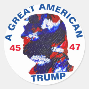 Trump great American Classic Round Sticker