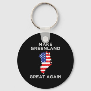 Trump Greenland Make Greenland Great Again Map Key Ring