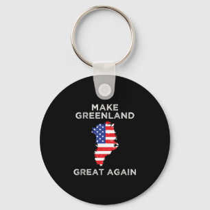 Trump Greenland Make Greenland Great Again Map Key Ring