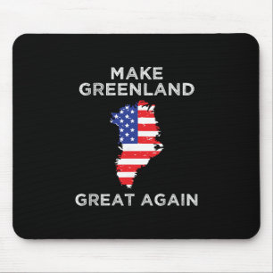 Trump Greenland Make Greenland Great Again Map Mouse Pad