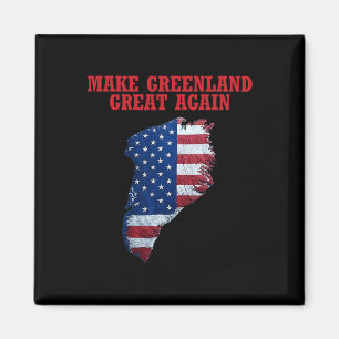 Trump Greenland Usa Flag Make Greenland Great Agai Magnet