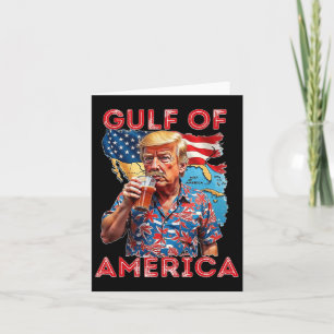 Trump Greeting From The Gulf Beach Of America Patr Card