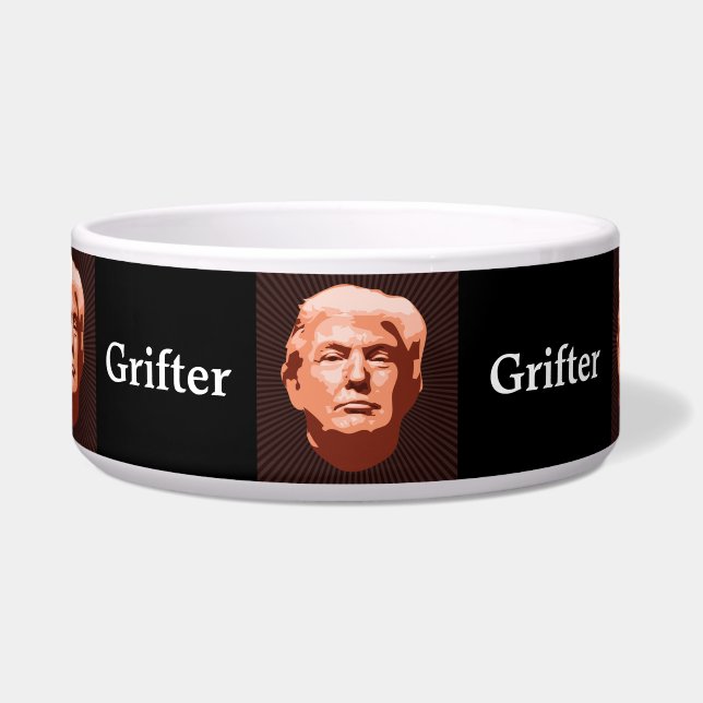 Trump Grifter Pet Bowl (Front)