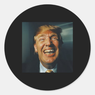 Trump Grillz  Classic Round Sticker
