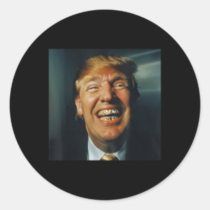 Trump Grillz, President Trump 2024 Classic Round Sticker