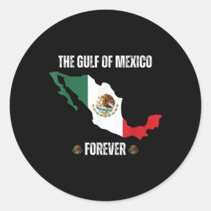 Trump Gulf Of Mexico Forever Anti Trump Liberal Classic Round Sticker
