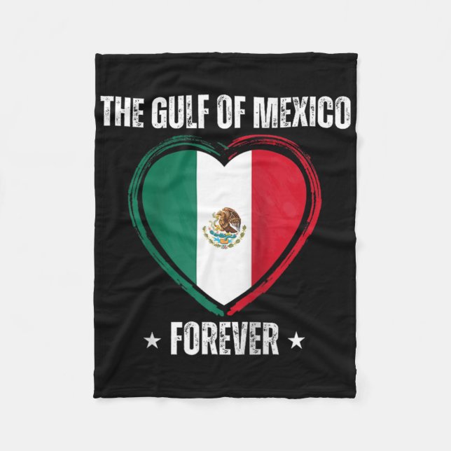 Trump Gulf Of Mexico Forever Liberal Anti Trump Gu Fleece Blanket (Front)
