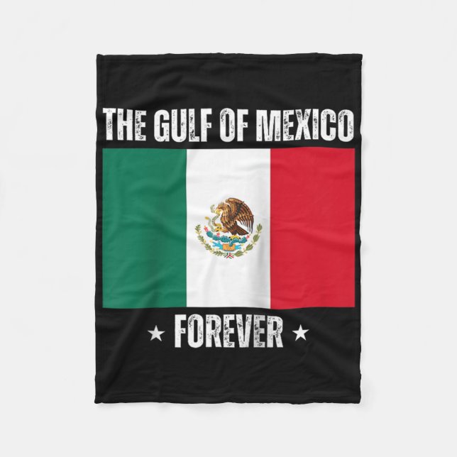 Trump Gulf Of Mexico Forever Liberal Anti Trump Gu Fleece Blanket (Front)