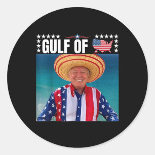 Trump Gulf Of United States Of America Classic Round Sticker