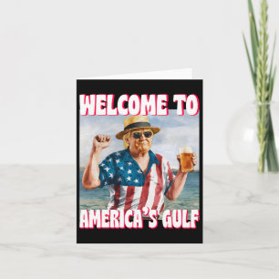 Trump Gulf Of Usa America Funny Gulf Of Mexico Usa Card