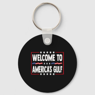 Trump Gulf Of Usa America Funny Gulf Of Mexico Usa Key Ring