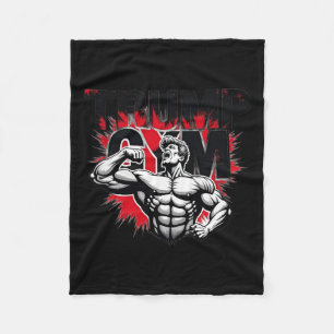 Trump Gym Fleece Blanket