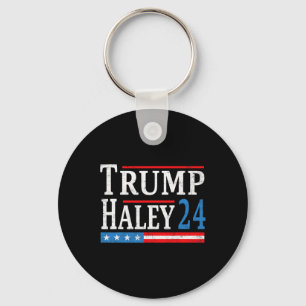 Trump Haley 2024 President Election Republican Tic Key Ring