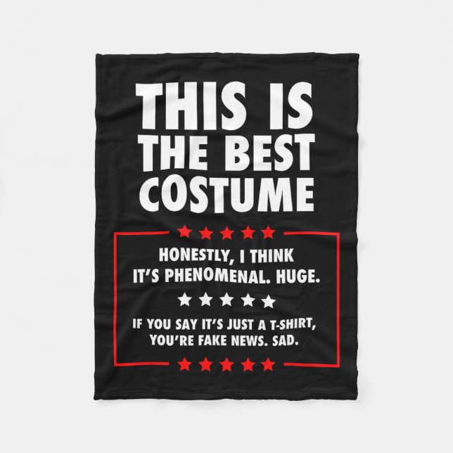 Trump Halloween Costume  Fleece Blanket (Front)