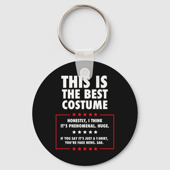 Trump Halloween Costume  Key Ring (Front)