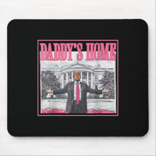 Trump Hands Wide In Front Of White Daddy's Home Ho Mouse Pad