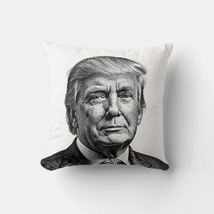TRUMP HANDSOME PORTRAIT THROW PILLOW