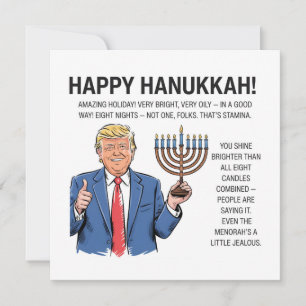 Trump Hanukkah Holiday Card
