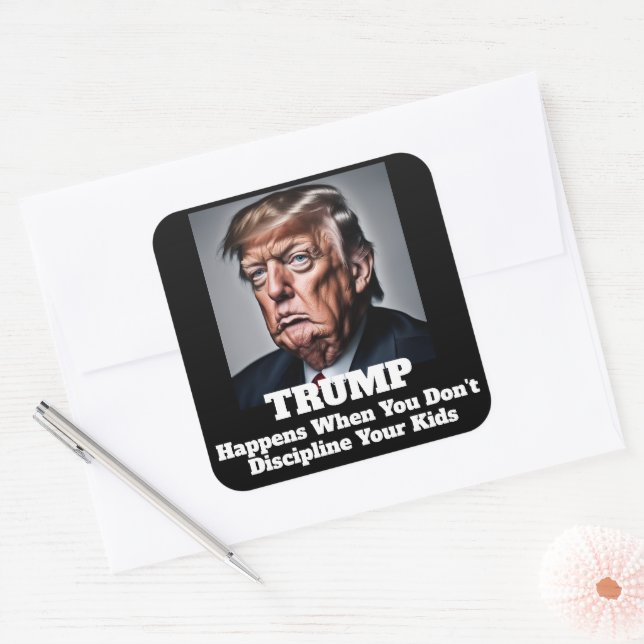 Trump Happens Square Sticker (Envelope)