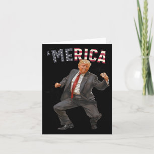 Trump Happy 4th Of July Trump American Flag Gifts Card