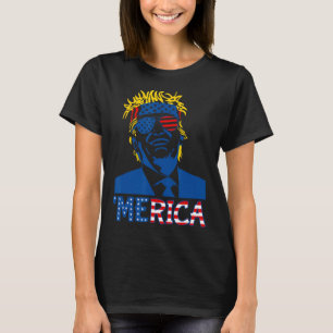 Trump Happy 4th Of July Trump American Flag Gifts  T-Shirt