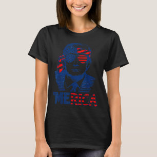 Trump Happy 4th Of July Trump American Flag T-Shirt