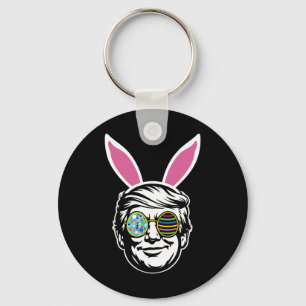 Trump Happy Easter Bunny Egg Hunt Spring Funny Hop Key Ring