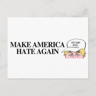 Trump Hat - Make America Hate Again -.png Postcard