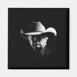 Trump Head Cowboy Usa 2024 Vote Election Us Maga Magnet