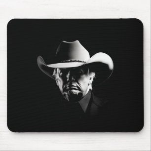 Trump Head Cowboy Usa 2024 Vote Election Us Maga Mouse Pad