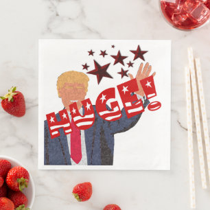 Trump HUGE Celebration Milestone Party Napkin