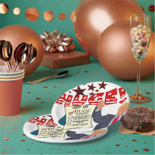 Trump HUGE Party List Celebration Milestone Party Paper Plate