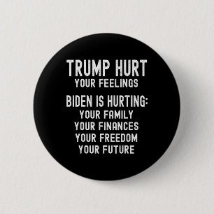 Trump Hurt Your Feelings Trump 2024 Anti-biden Rep 6 Cm Round Badge