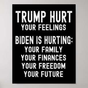 Trump Hurt Your Feelings Trump 2024 Anti-biden Rep Poster