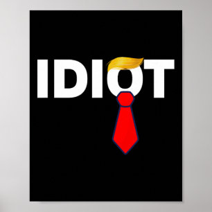 Trump Idiot Anti-trump Tariffs Protest Hands Off 2 Poster