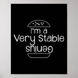 Trump I'm A Very Stable Genius And I Like Burgers Poster