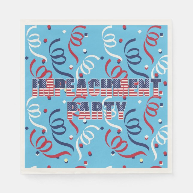 Trump Impeachment Party Napkin (Front)