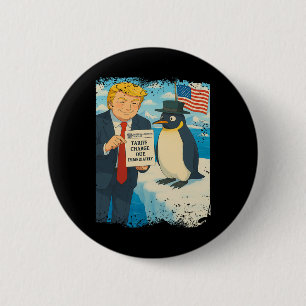 Trump Imposes Tariff Penguin Anime Politics Meme D 6 Cm Round Badge